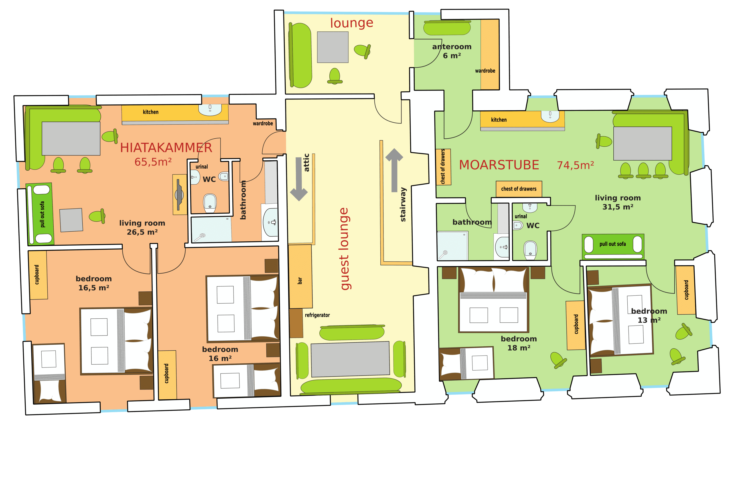 Appartements im moarhaus